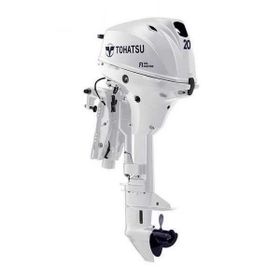 Tohatsu MFS20EWL 20 Hp Uzun Şaft Manuel Deniz Motoru Beyaz