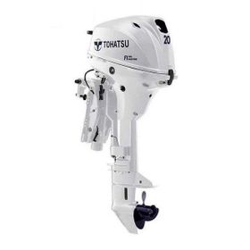 Tohatsu MFS20EWL 20 Hp Uzun Şaft Manuel Deniz Motoru Beyaz