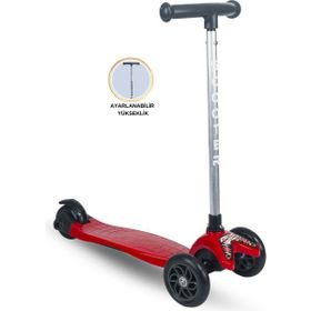 TOİS Joy 3 Tekerlekli Yükseklik Ayarlı Kırmızı Scooter