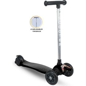TOİS Joy 3 Tekerlekli Yükseklik Ayarlı Siyah Scooter