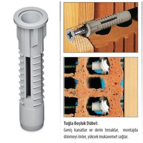 Tok Pazar 10 mm 500 Adet Tuğla Boşluk Dübeli