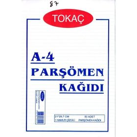 Tokaç Çizgili 50'li Paket Parşömen Kağıdı