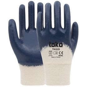 Toko TKG25 No: 10 Lacivert Pamuk Nitril Eldiven