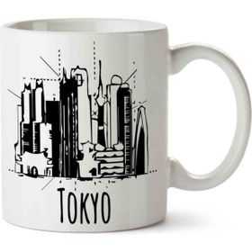 Tokyo City Skyline Cool Japan Souvenir Baskılı Kupa