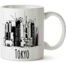 Tokyo City Skyline Cool Japan Souvenir Baskılı Kupa