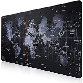 Tokyo Dünya Haritası Desenli 90x40 cm Xxl Mouse Pad