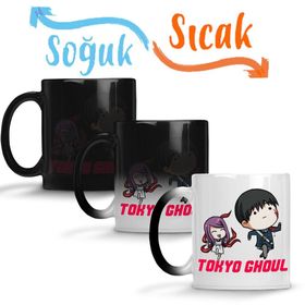 Tokyo Ghoul Kaneki Correndo Sihirli Porselen Kupa