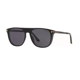 Tom Ford FT 1105 01A 55 Unisex Oval Siyah Kemik Güneş Gözlüğü