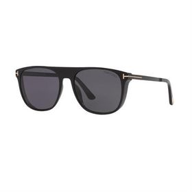 Tom Ford FT 1105 01A 55 Unisex Oval Siyah Kemik Güneş Gözlüğü