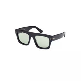 Tom Ford TF 0711 01N 53 Unisex Kare Siyah Kemik Güneş Gözlüğü