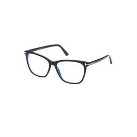 Tom Ford TF 5762B 001 55 Kare Siyah Kemik Mavi Işık Korumalı Kadın Gözlük