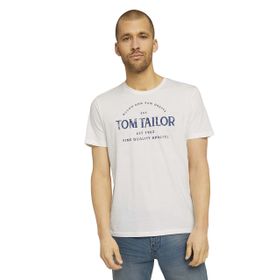 Tom Tailor 10332 Açık Beyaz Erkek T-Shirt