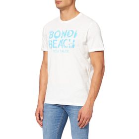Tom Tailor 10332 Açık Beyaz Erkek T-Shirt