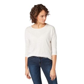 Tom Tailor 10332 Açık Beyaz Kadın T-Shirt