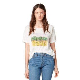 Tom Tailor 10332 Açık Beyaz Kadın T-Shirt