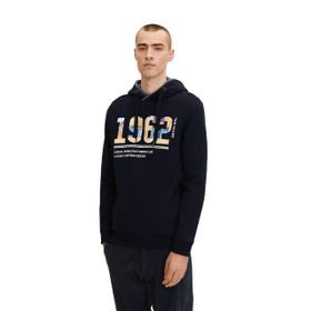 Tom Tailor 1034360 Gök Mavisi Erkek Baskılı Sweatshirt
