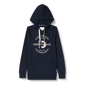 Tom Tailor 1034360 Gök Mavisi Erkek Baskılı Sweatshirt