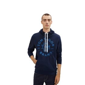 Tom Tailor 1034360 Gök Mavisi Erkek Baskılı Sweatshirt