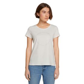 Tom Tailor 10348 Beyaz Gardenia White Denim Kadın T-shirt