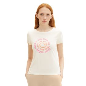 Tom Tailor 10348 Beyaz Gardenia White Denim Kadın T-shirt