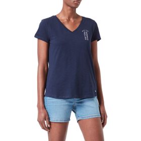 Tom Tailor 10360 Mavi Baskılı Kadın T-Shirt