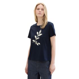 Tom Tailor 10360 Mavi Baskılı Kadın T-Shirt
