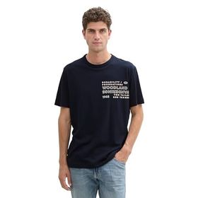 Tom Tailor 10668 Baskılı Pike Polo Gök Mavisi T-shirt