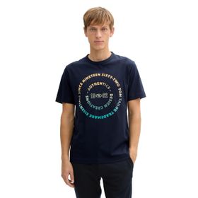 Tom Tailor 10668 Baskılı Pike Polo Gök Mavisi T-shirt