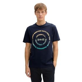 Tom Tailor 10668 Baskılı Pike Polo Gök Mavisi T-shirt