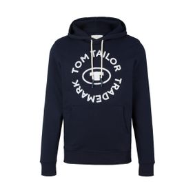 Tom Tailor 10668 Gök Mavisi Logo Baskılı Erkek Sweatshirt