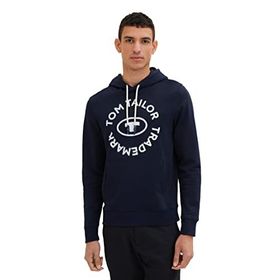 Tom Tailor 10668 Gök Mavisi Logo Baskılı Erkek Sweatshirt
