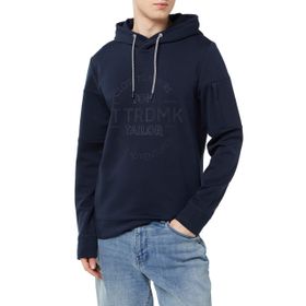 Tom Tailor 10668 Gök Mavisi Logo Baskılı Erkek Sweatshirt