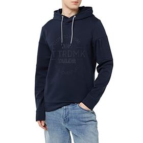 Tom Tailor 10668 Gök Mavisi Logo Baskılı Erkek Sweatshirt