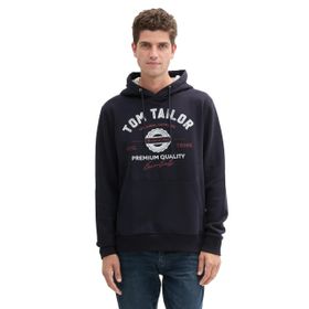 Tom Tailor 10668 Gök Mavisi Logo Baskılı Erkek Sweatshirt