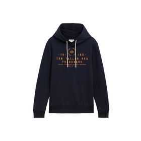 Tom Tailor 10668 Gök Mavisi Logo Baskılı Erkek Sweatshirt