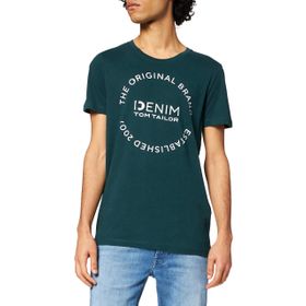 Tom Tailor 10834 Derin Yeşil Göl Erkek T-shirt