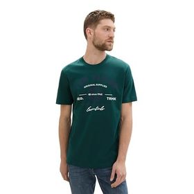 Tom Tailor 10834 Derin Yeşil Göl Erkek T-shirt