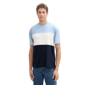 Tom Tailor 11270 Denim Relaxed Fit Cutlines Mavi Erkek T-shirt