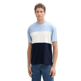 Tom Tailor 11270 Denim Relaxed Fit Cutlines Mavi Erkek T-shirt
