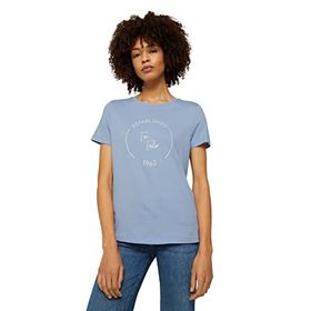 Tom Tailor 11486 Brunnera Blue Logolu Kadın T-shirt