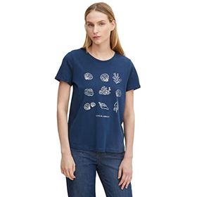 Tom Tailor 11758 Gece Yelken Baskılı Kadın T-shirt
