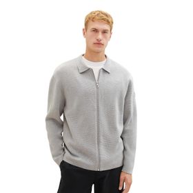 Tom Tailor 12035 Gri Grey Heather Melanj Erkek Örgü Ceket