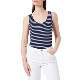 Tom Tailor 12502 Mavi Çizgili Kadın Basic Top T-shirt