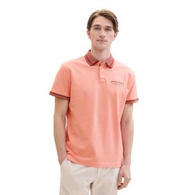 Tom Tailor 12642 Basic Logo Baskılı Puslu Mercan Pembesi Erkek T-shirt