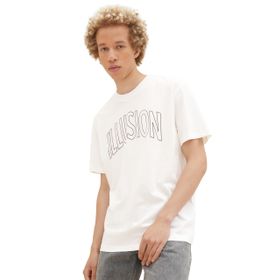 Tom Tailor 12906 Yün Beyaz Denim Erkek T-shirt