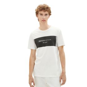 Tom Tailor 12906 Yün Beyaz Denim Erkek T-shirt
