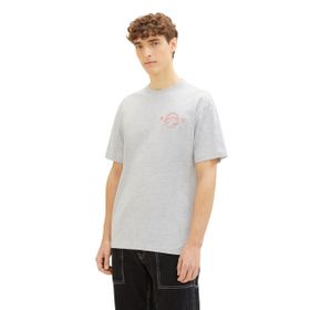 Tom Tailor 15398 Denim Açık Taş Gri Melanj Erkek T-shirt