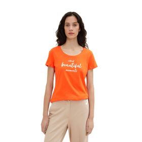 Tom Tailor 15612 Ateş Kırmızı Kadın T-shirt