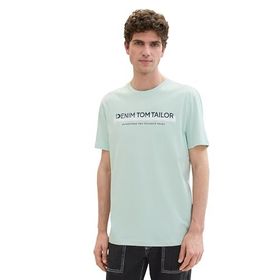 Tom Tailor 17549 Denim Deniz Köpüğü Baskılı Pamuk Erkek Slim Fit T-shirt