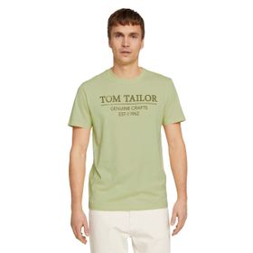 Tom Tailor 18283 Elfin Yellow Logo Baskılı Erkek T-shirt